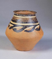 藏品(馬家窯黑白彩旋紋罐)的圖片