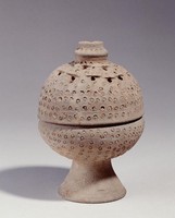 藏品(圈點紋灰陶香熏)的圖片