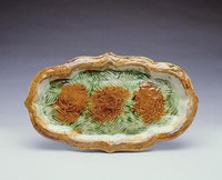 藏品(三彩小長盤)的圖片