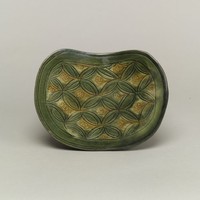 藏品(三彩金錢花紋枕)的圖片