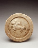 藏品(雙鹿紋圓形瓦當)的圖片