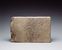 藏品(彈琴圖畫像磚)的圖片