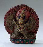 藏品(泥塑彩繪大威德擁明妃擦擦)的圖片