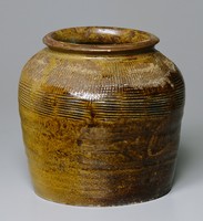 藏品(橫直線紋醬菜甕)的圖片