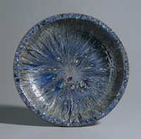 藏品(灰藍流釉盤)的圖片