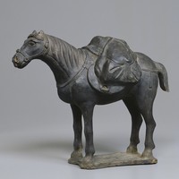 藏品(灰陶載物馬)的圖片
