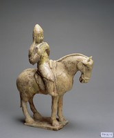 藏品(米黃釉加彩騎馬樂團)的圖片