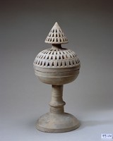 藏品(錐頂形灰陶加彩薰爐)的圖片