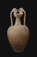 藏品(白釉雙龍尊)的圖片