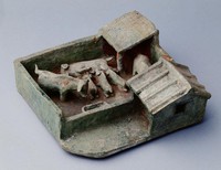 藏品(綠釉豬圈)的圖片