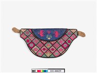 藏品(十字繡方格紋抱腹荷包)的圖片