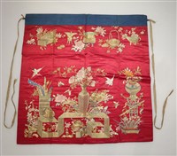 藏品(蝶雙飛富貴春桌圍)的圖片