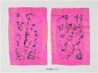 藏品(粉緞繡百子圖枕套組)的圖片