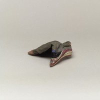 藏品(綠綢鑲邊女鞋)的圖片