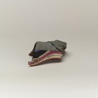 藏品(綠綢鑲邊女鞋)的圖片