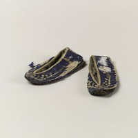 藏品(藍緞繡花軟底小鞋)的圖片