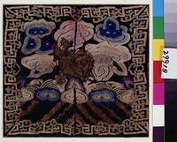 藏品(黑緞刺繡盤金線虎補)的圖片