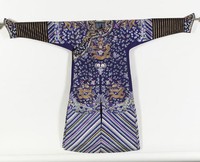 藏品(藍彩刺繡蟒袍)的圖片