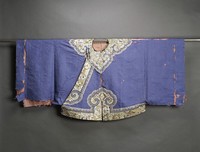 藏品(藍緞彩繡夾襖)的圖片