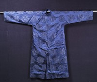 藏品(藍緞長夾袍)的圖片