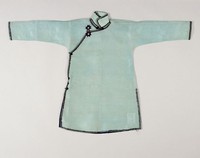 藏品(豆青色提花綢大襟女衫)的圖片