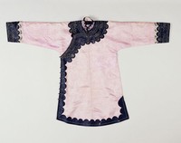 藏品(灰紫色提花綢大襟女衫)的圖片