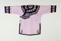 藏品(灰紫色提花綢大襟女衫)的圖片