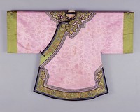 藏品(粉紫色提花緞大襟女襖)的圖片
