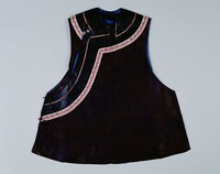 藏品(黑褐色提花緞女背心)的圖片