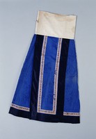 藏品(霽藍色提花緞馬面裙)的圖片