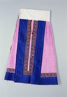 藏品(淡紫色提花緞魚鱗百褶裙)的圖片