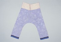 藏品(灰藍色提花緞女褲)的圖片