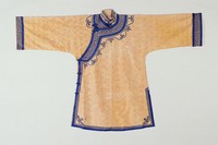 藏品(金黃色提花綢大襟女衫)的圖片