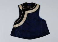 藏品(紫黑色提花緞女背心)的圖片