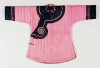 藏品(胭脂色提花棉緞少女冬襖)的圖片