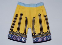 藏品(蛋黃色麻質開襠褲)的圖片