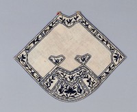 藏品(白麻布鳳凰牡丹紋肚兜)的圖片