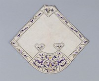 藏品(白麻布葉籃紋肚兜)的圖片