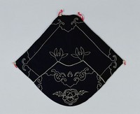 藏品(黑地花籃紋女肚兜)的圖片