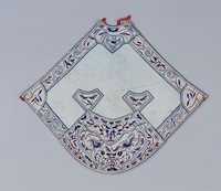 藏品(淺藍色提花緞雙蝦紋肚兜)的圖片