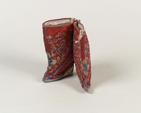 藏品(紅地藍花帶筒三寸金蓮)的圖片