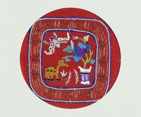 藏品(繡雲紋枕頭飾)的圖片