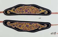 藏品(黑邊黃地花葉紋襪帶)的圖片