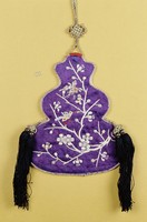 藏品(藍地葫蘆形煙草袋)的圖片