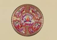 藏品(牡丹彩繡茶墊)的圖片