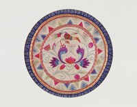 藏品(淡青地彩繡茶墊)的圖片