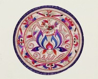 藏品(牡丹彩繡茶墊)的圖片