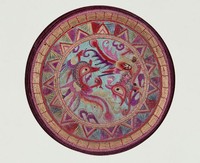 藏品(鳳凰彩繡茶墊)的圖片