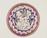 藏品(鳥竹彩繡茶墊)的圖片