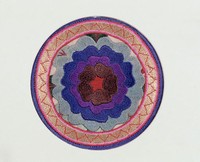藏品(圓牡丹彩繡茶墊)的圖片